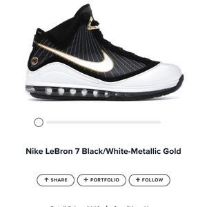 LeBron 7's White, Black, and Metallic Gold